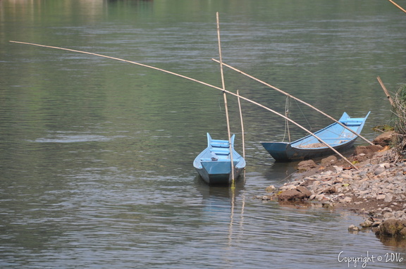 barques sur le Mekong
